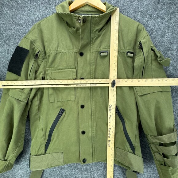 UNM Original Design Green Canvas Tactical Utility Jacket Mens Medium Military - Picture 6 of 12